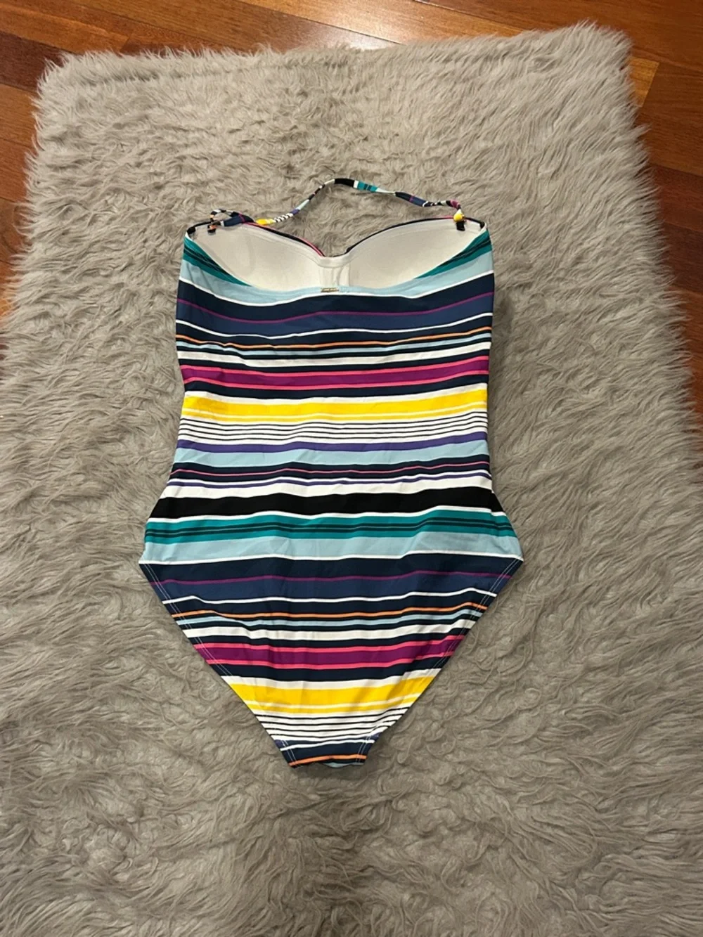 Anne Cole‎ Multicolor Striped One-Piece Swimsuit